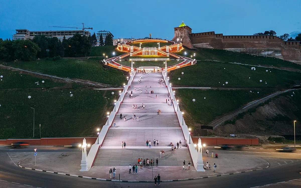 Фото: Чкаловская лестница
